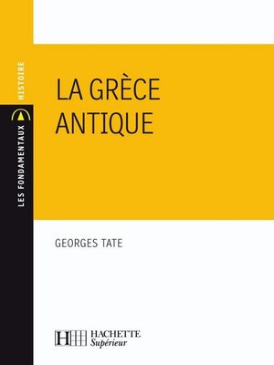 cover image of La Grèce antique--Ebook epub